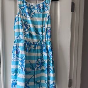 Lilly Pulitzer Blue and White Striped Dress